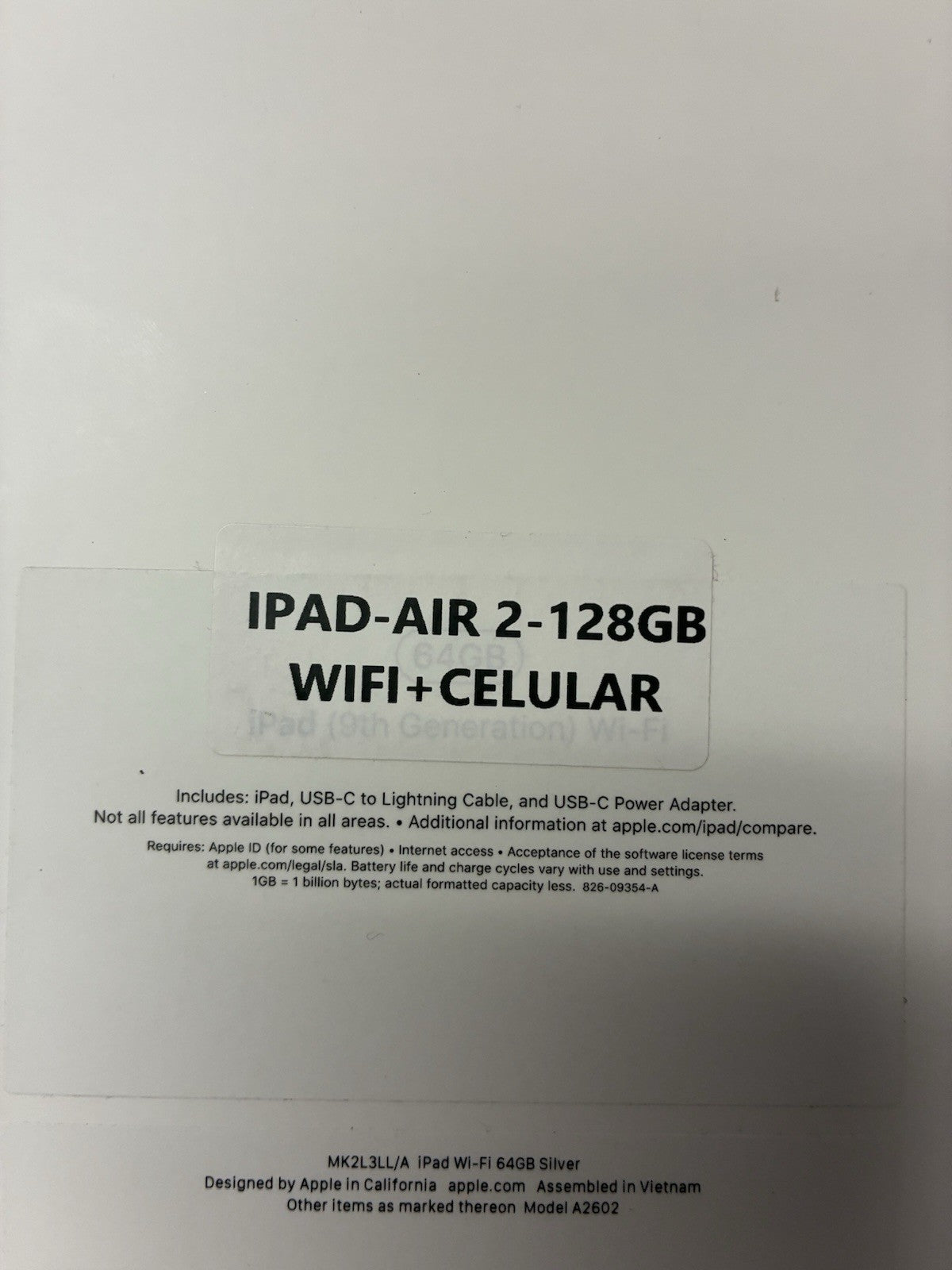 Apple iPad Air 2 128GB Wi-Fi Cellular and iPad 4 32GB
