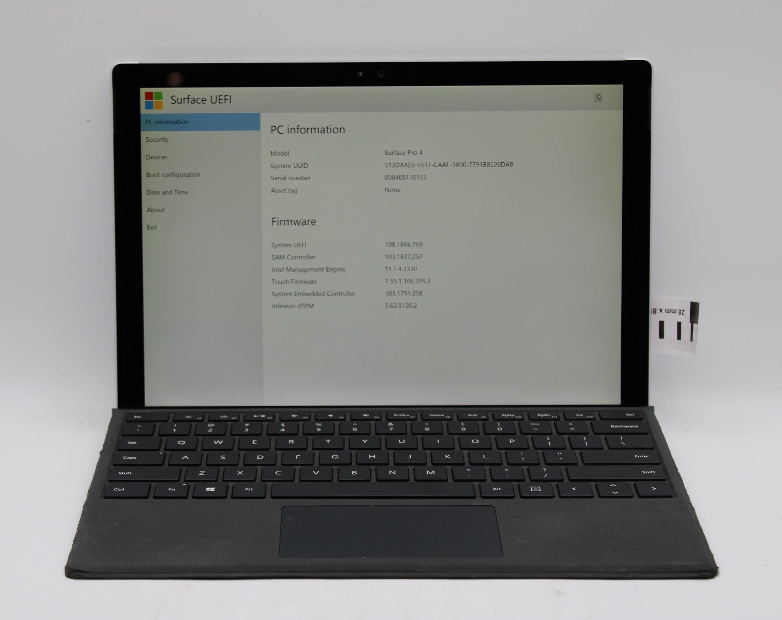 Microsoft Surface Pro 4 _ i5-6300U _ 8GB RAM _ 256GB Internal SSD _ No AC