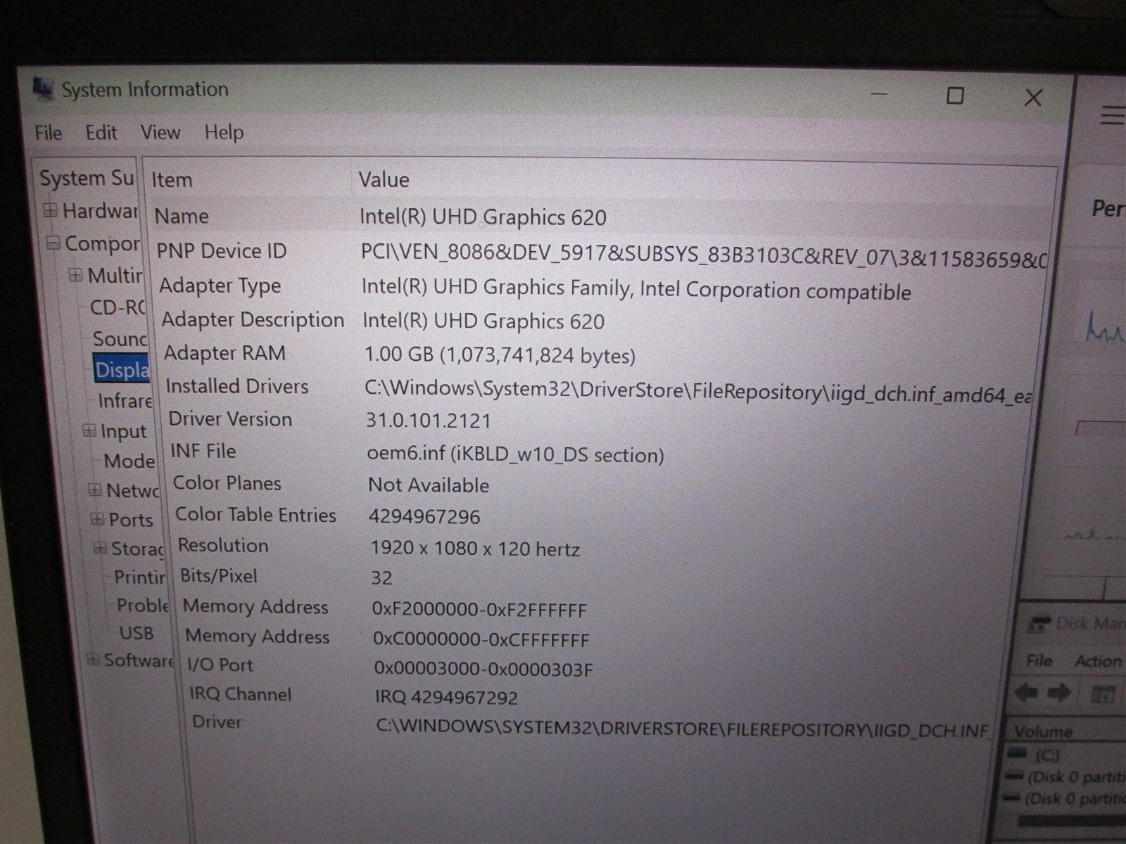 HP Elitebook 830 G5 i5-8350U 1.7GHz 16GB RAM 128GB m.2 14" Win 11 Pro COSM DMG I