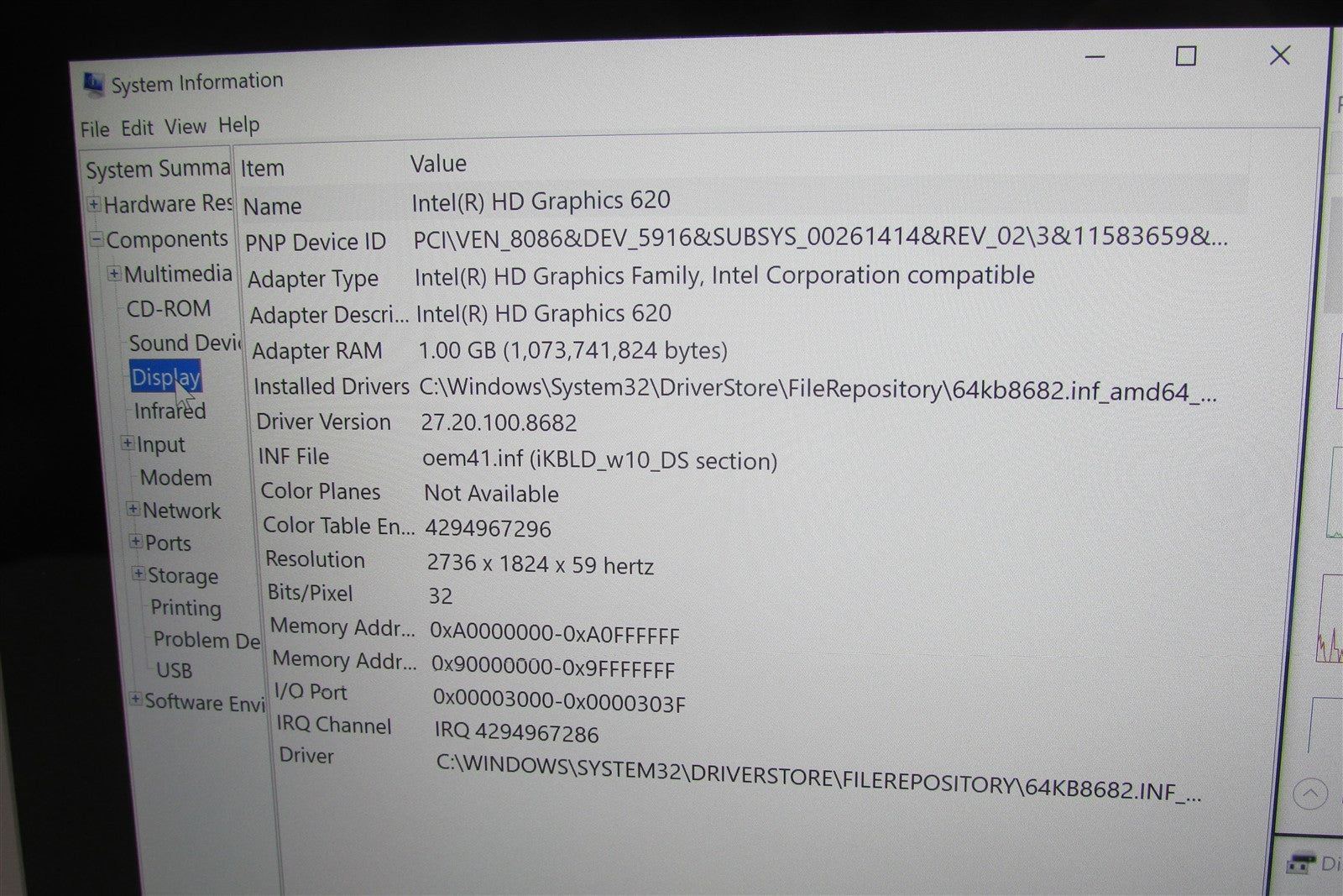 Microsoft Surface Pro 5 1807 i5-7300U 2.6GHz 8GB RAM 256GB 12" Win 10 Pro DMG