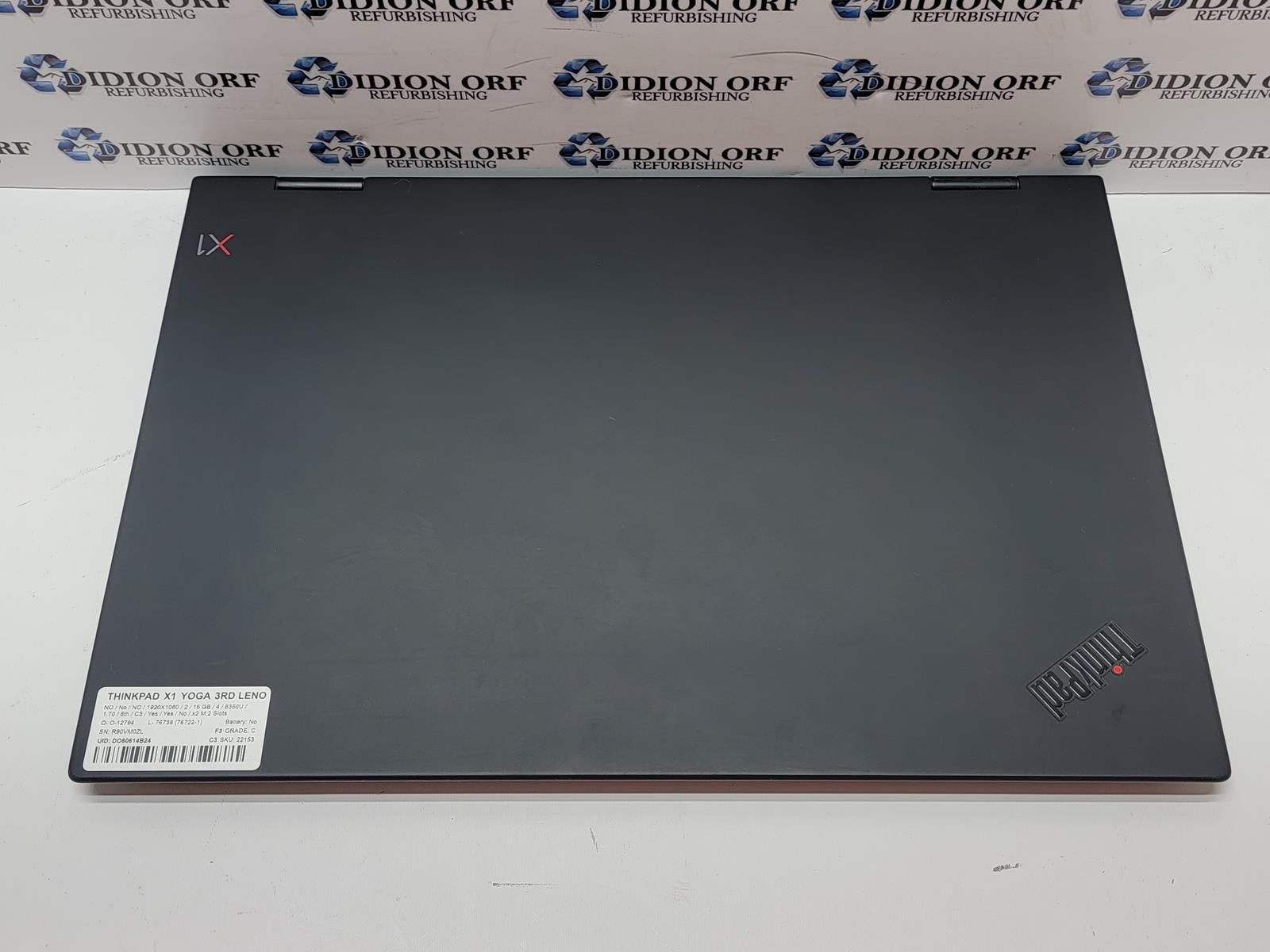 LENOVO THINKPAD X1 YOGA 3RD i5 8350U 1.70GHz 16GB RAM 128 SSD NO OS SKU 22153